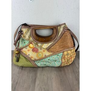 Fossil Patchwork purse